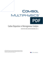 Carbon Deposition in Heterogeneous Catalysis: Solved With Comsol Reaction Engineering Lab 3.5A