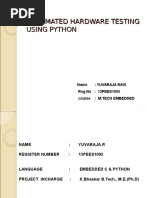 Automated Hardware Testing Using Python