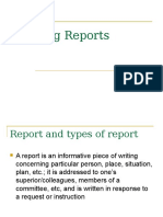 Writing Report