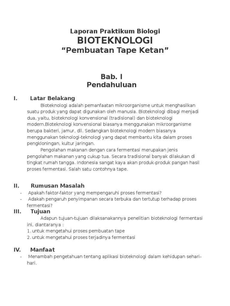 Laporan Praktikum Biologi