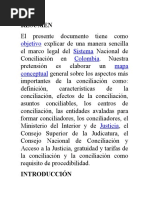 Ensayo de La Conciliacion