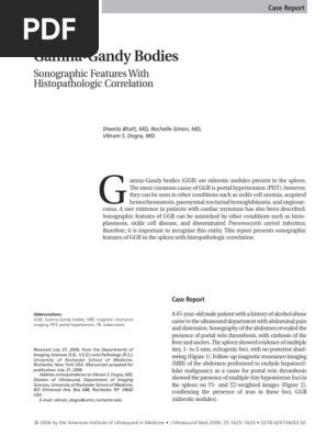 Gamna Gandy Bodies Medical Specialties Clinical Medicine