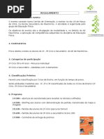 Regulamento Da Corrida de Orientação