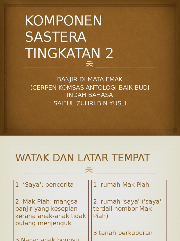 Banjir Di Mata Emak