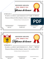 Diplomas de Honor