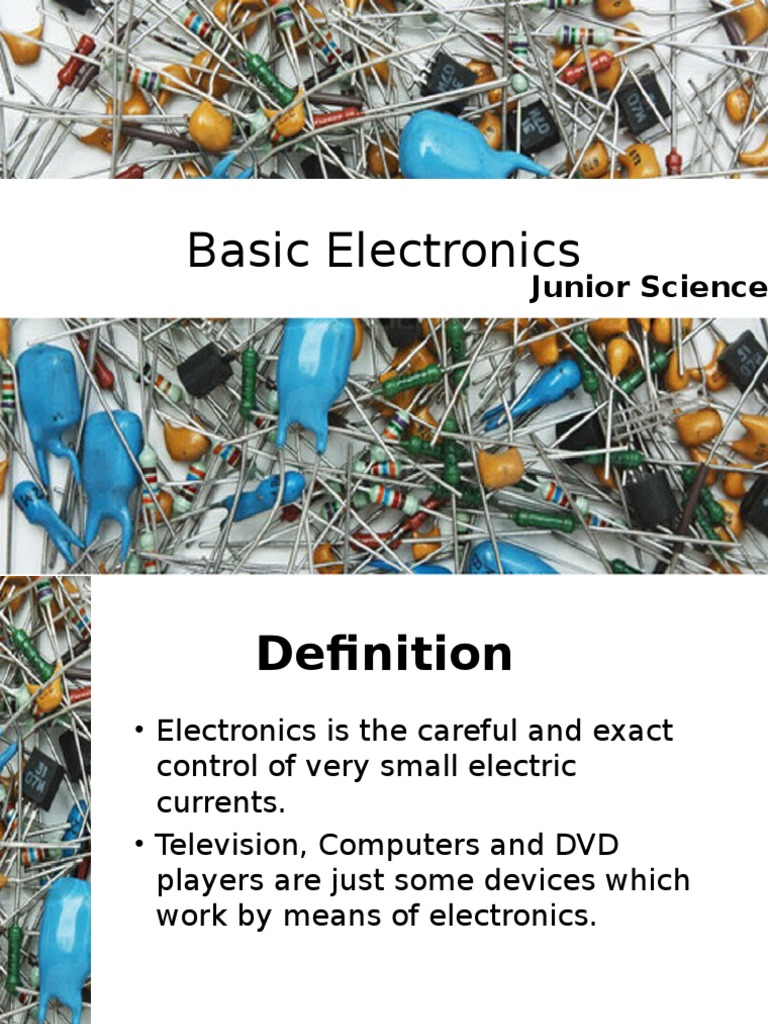 Electronics Basics and Components | PDF | Resistor | Electric Current