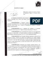 Decreto Legislativo Nº 003-2015 - Dispõe Sobre A Cassação Olizete PDF