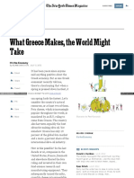 What Greece Makes, The World Might Take