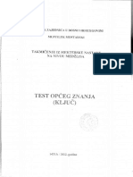 Test Općeg Znanja Na Nivou Medžlisa 2012