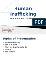 Human Trafficking: How Much Are YOU Worth?