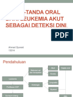 Tanda-Tanda Oral Dari Leukemia Akut Sebagai Deteksi Dini