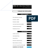 CALCULO DE CANALES