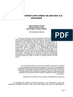 La Multiculturalidad Como Objeto de Atención A La Diversidad