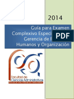 Guía Para ExaGerencia de Recursos Humanosmen Complexivo Especialista en Gerencia de Recursos Humanos y Organización