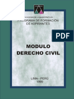 Módulo Derecho Civil - 1999, 609p