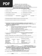 Position Description Form With CS Form 211 (Medical Certificate)