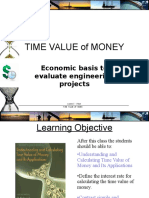 Time Value of Money: Economic Basis To Evaluate Engineering Projects