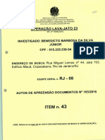 Documento divulgado pela Odebrecht Políticos