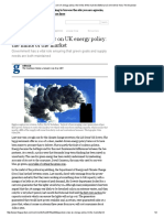 The Guardian View On UK Energy Policy - The Limits of The Market - Enero 2015