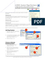 Microsoft Word 2003: Custom Page Numbers: Insert and Customize Page Numbers Using Section Breaks