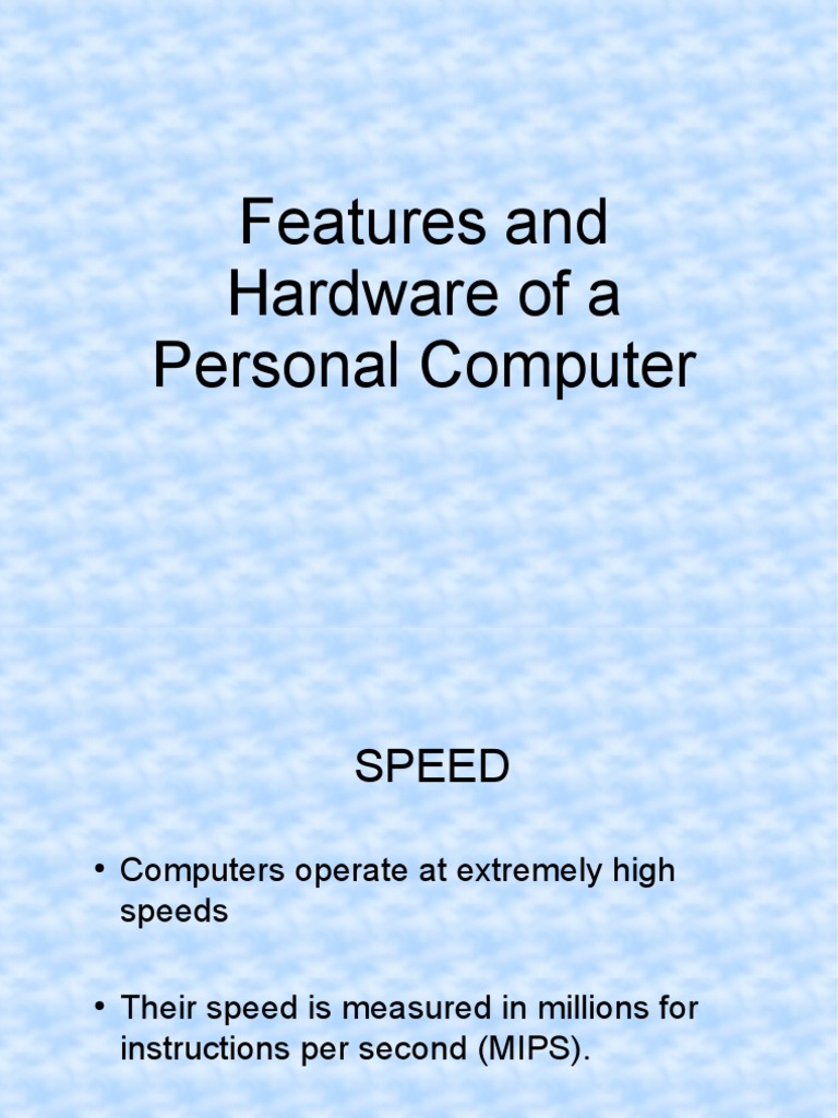 PC Features & Hardware Guide | PDF