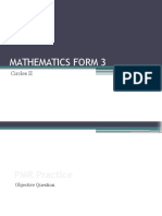 Mathematics Form 3 Circles II