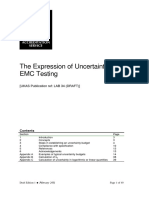 Expression of Uncertainty in EMC
