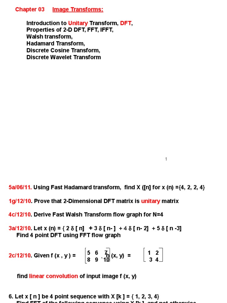 Discrete Image Processing | PDF | Matrix (Mathematics) | Discrete ...