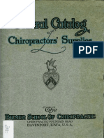 1922-Palmer Catalogue of Chiropractic Supplies