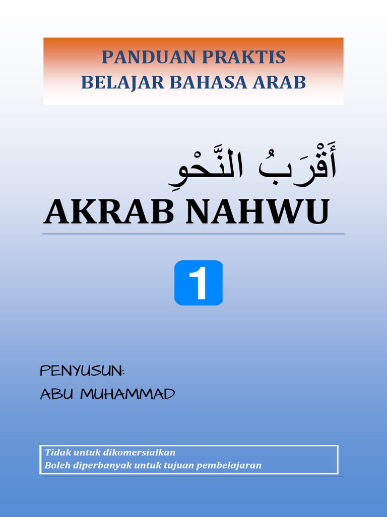 Akrab Nahwu Jilid 1