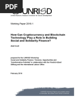 How Can Cryptocurrency and Blockchain Technology Play A Role in Building Social and Solidarity Finance