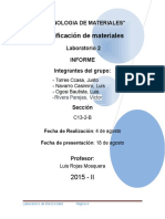 Clasificación de materiales 