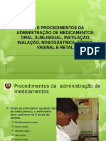 Administração de Medicamentos 2 Faculdade de Medicina