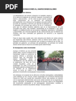 Aproximaciones al  Anarcosindicalismo