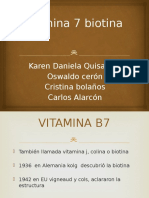 Vitamina B7 biotina beneficios
