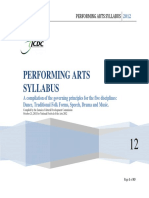 Performing Arts Syllabus 2012