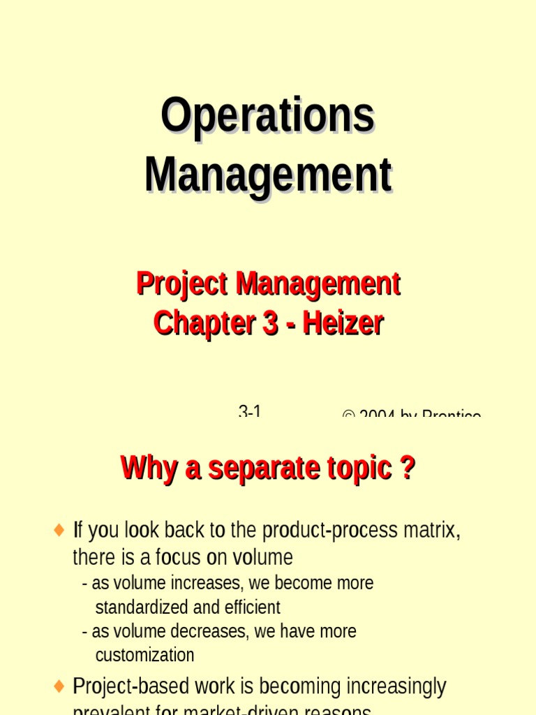 Ch03 - Project Management | PDF