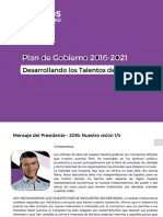 Plan de Gobierno Todos Por El PerÃº 2016-2021