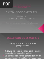 Desarrollo Cognoscitivo Niñez Temprana