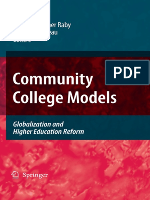 Community College Models Doctor Of Philosophy University