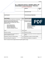 Initial / 6 MTH Follow-Up / Surveillance / Re-/ Assessment Plan For Iso/Iec 17024:2012