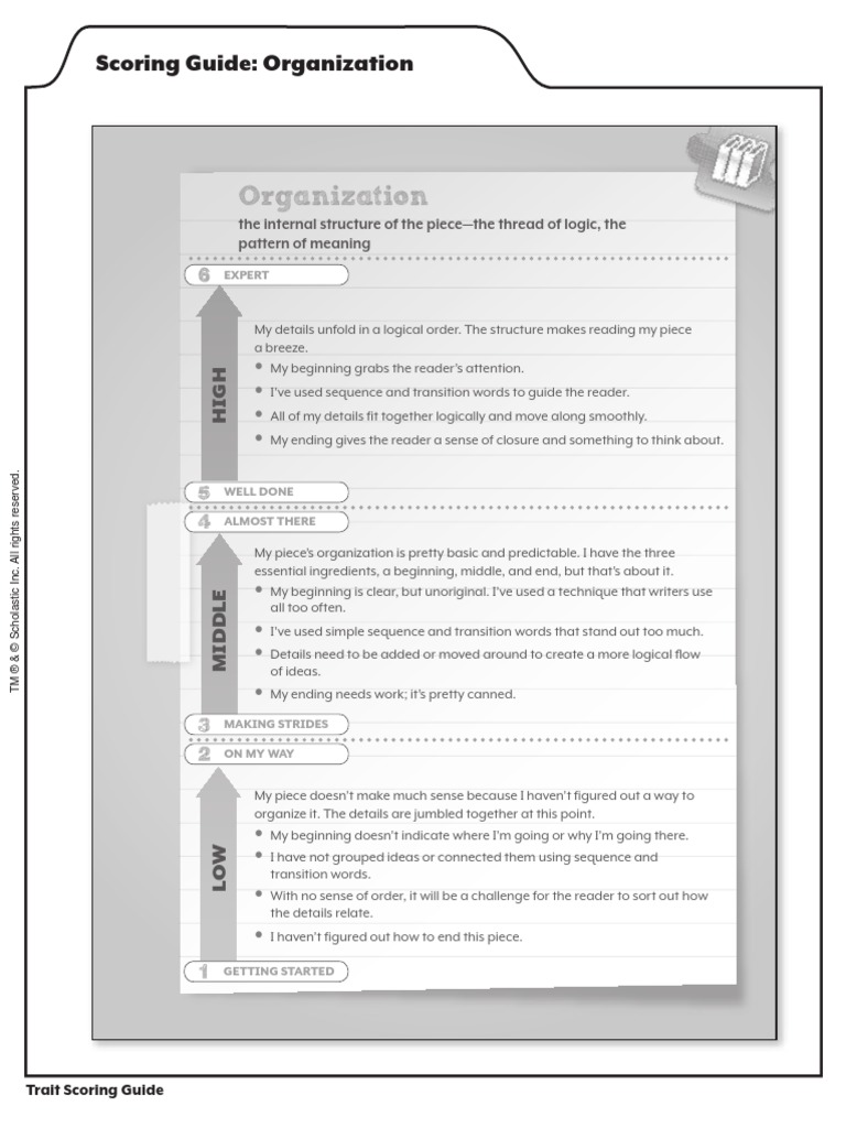 Student-Friendly Scoring Guide - Organization 1 | PDF | Career & Growth