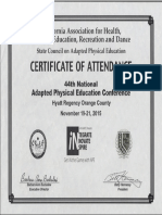 Cahperd Certificate
