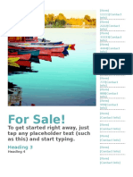 For Sale1To Get Started Right Away, Just Tap Any Placeholder Text (Such As This) and Start Typing.