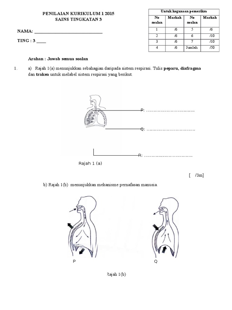 Ujian Bulanan Sains Tingkatan 3 Pdf