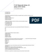 Contoh Soal UAS Sejarah Kelas 12 SMK PDF