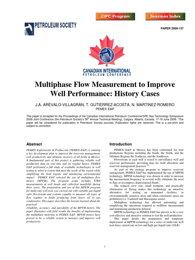 Multiphase Flow Measurement for Well Optimization | PDF | Petroleum ...