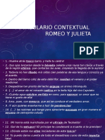 Vocabulario Romeo y Julieta