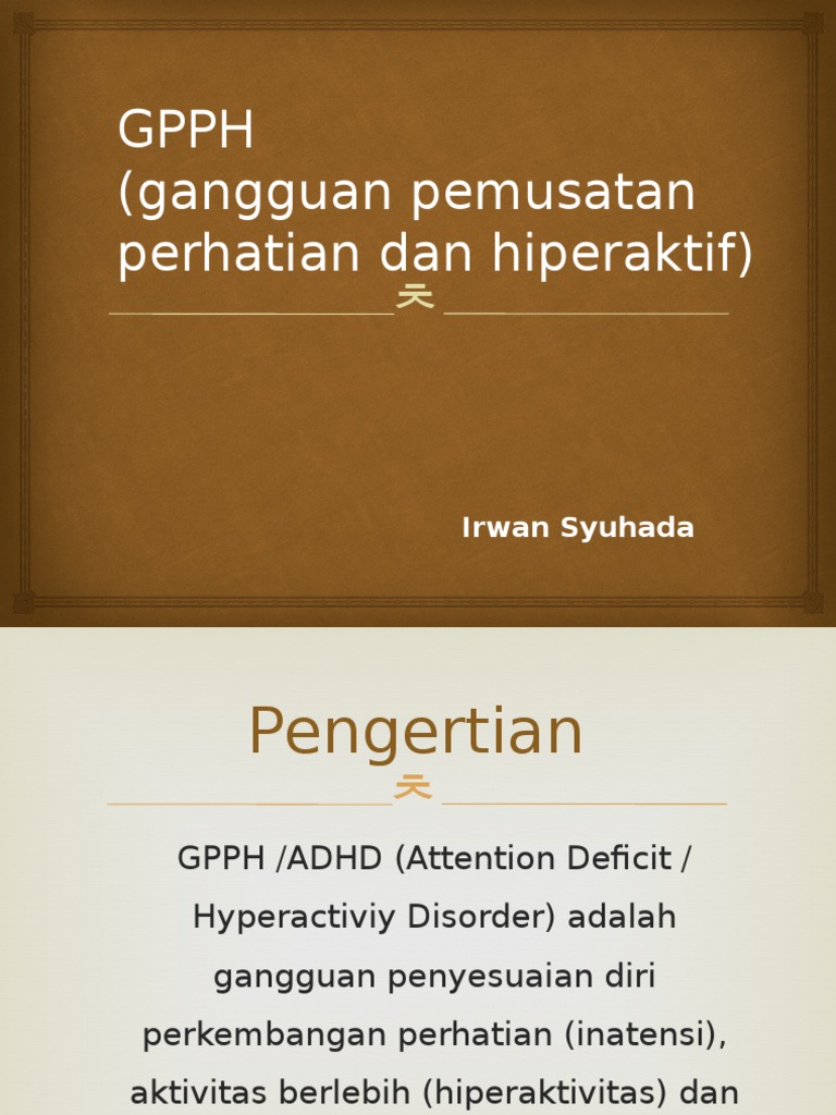 Memahami GPPH pada Anak | PDF