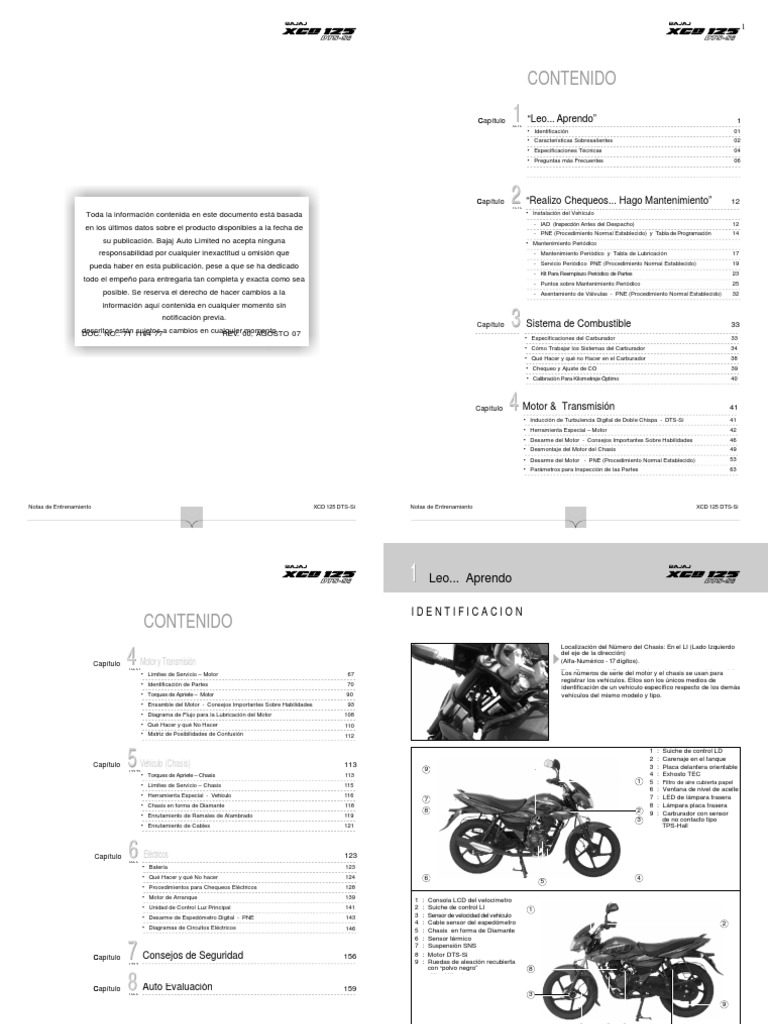 KAWASAKI BAJAJ CT 125 SERVICE MANUAL PDF FREE DOWNLOAD visual data 6